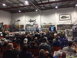 Great turn out at the Fishing Station talk. Pic courtesy of Fishing Station