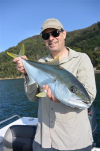 Big kingfish on light spin tackle are great sport in Sydney's estuaries.